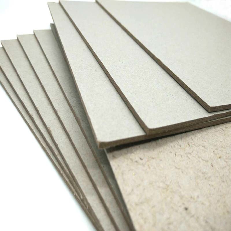 Grade A Grey Chip Board with 100% Recycled Paper SGS Certificate Anti-Curl  Cardboard Sheets