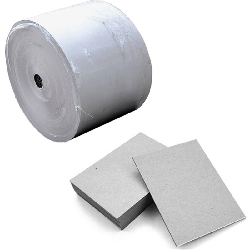 Recycled Paper Grey Chipboard Paper Sheet / Roll for book binding